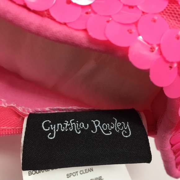 Cynthia Rowley Pink Sequin Pillow 18" x 18" NWT - Picture 4 of 6